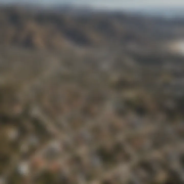 Map indicating key locations and accessibility in Pacific Palisades