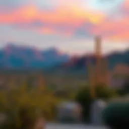 Scenic view of the Arizona desert landscape