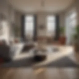 A modern apartment interior showcasing rental living