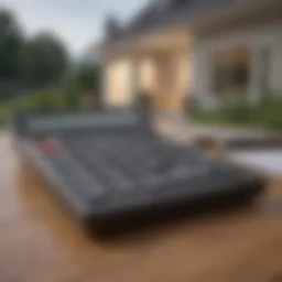 A calculator displaying rental costs and agent fees