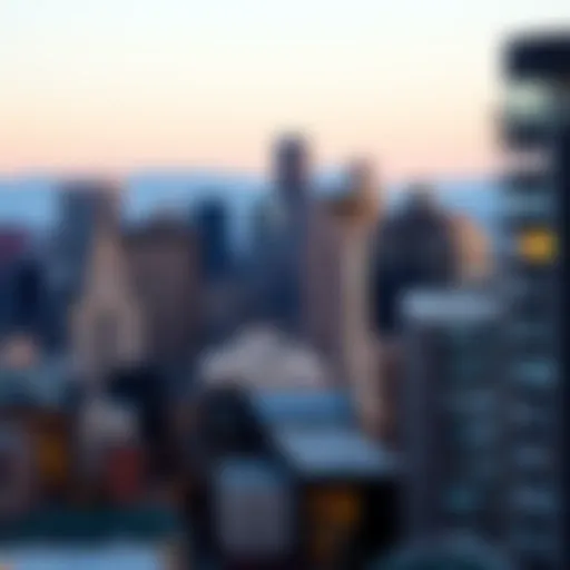 Skyline of Seattle showcasing modern apartments