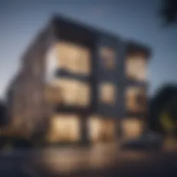 Modern build to rent apartment exterior