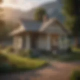 Visual representation of mortgage amortization schedule