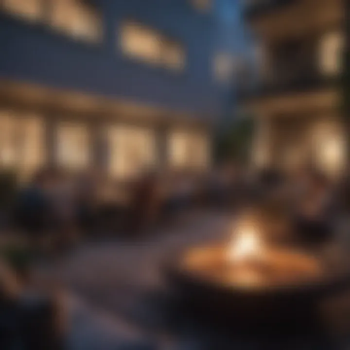 A community gathering at a multifamily residential facility