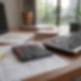 A detailed calculator with graphs representing rental depreciation calculations