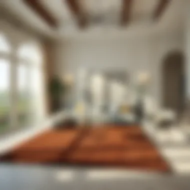 Elegant living room with a perfectly sized rug