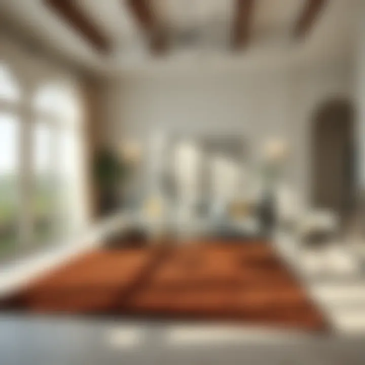 Elegant living room with a perfectly sized rug