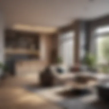 Modern Studio Living Stylish living area in a studio apartment with modern decor