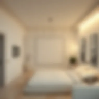 Square Room Area Calculation Detailed illustration of a square room with dimensions