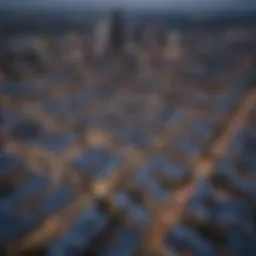 Aerial view of Austin's skyline showcasing diverse architectural styles