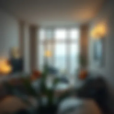Urban Apartment Living A cozy apartment interior reflecting urban living