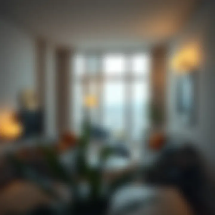Urban Apartment Living A cozy apartment interior reflecting urban living