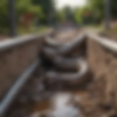 Drain Snake Effectively Unblocking Pipes An illustration showing a drain snake in action.