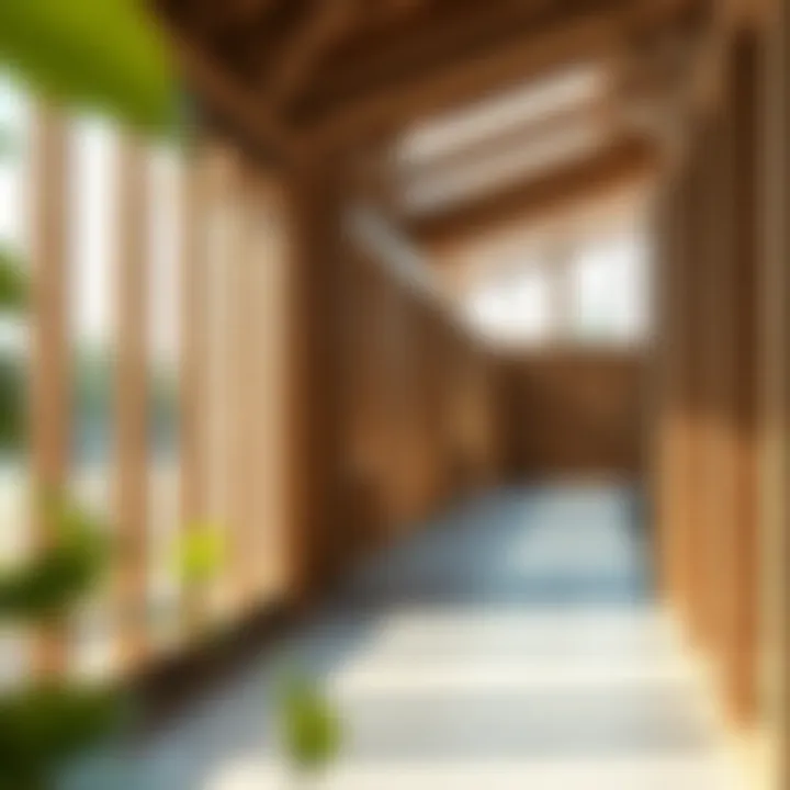 Energy Efficiency in Stud Frame Walls Visual representation of energy efficiency benefits of stud frame walls in buildings