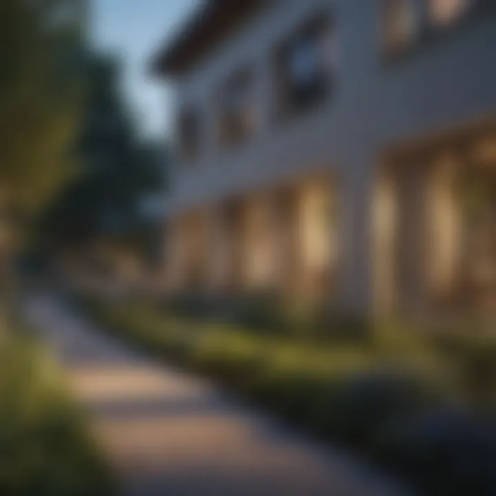 Serene outdoor environment of Woodside Place
